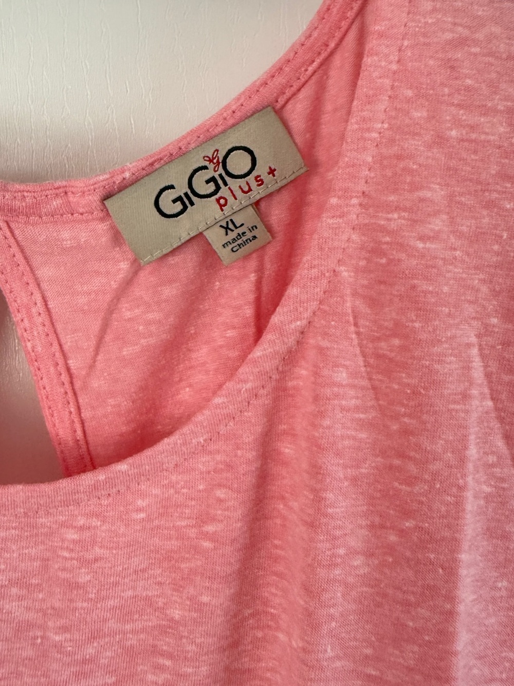 Gigio Women’s Pink Colorblock Tiered Tunic with Floral Hem Boho Cottagecore Plus - Picture 3 of 4